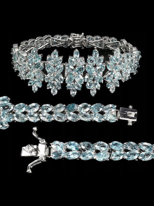 925 Bracelet Natural Zircons Certificate 2