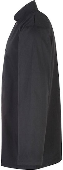 Coat Chef 100% Cotton made Black with Short Sleeve PR665