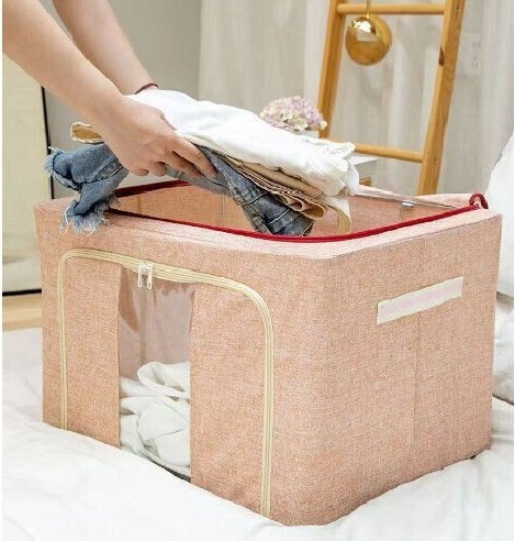Alista Home Casetă Textilă De Depozitare Pentru Pătură/Duvet / Haine Roz 50x40x33cm