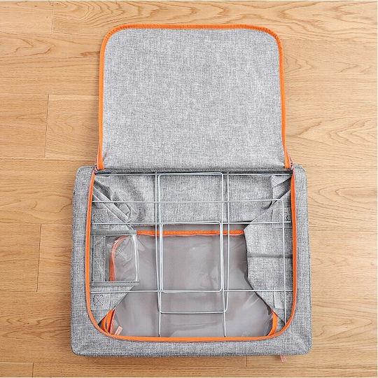 Alista Home Casetă Textilă de Depozitare pentru Pătură/Duvet / Haine Gri 60x42x40cm