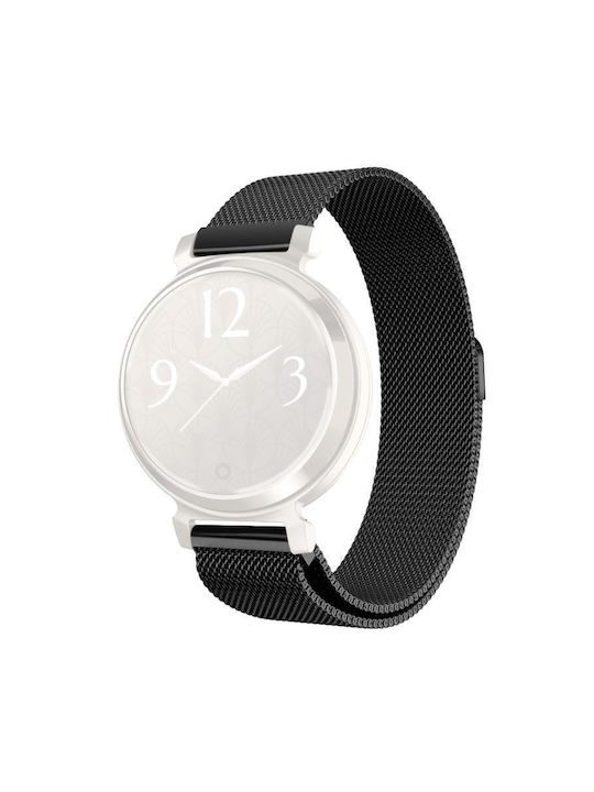 14mm Xdfind Milanese Stainless Steel Watch Band Garmin Lily 2 Black