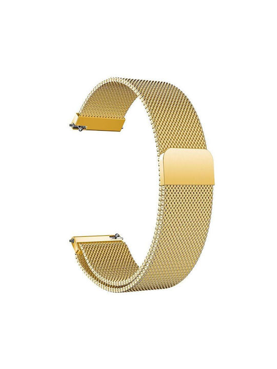 14mm Xdfind Milanese Stainless Steel Watch Band Garmin Lily 2 Gold