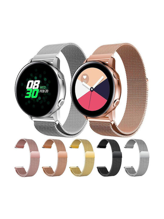 14mm Xdfind Milanese Stainless Steel Watch Band Garmin Lily 2 Black