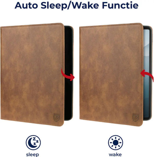 Rosso Flip Cover Braun für iPad 10,2 Zoll 2021 2020 2019 Air 3. Generation 2019 Pro 10,5 Zoll 2017