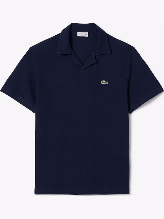 Polo Herrenbluse Kurzarm Dunkelblau