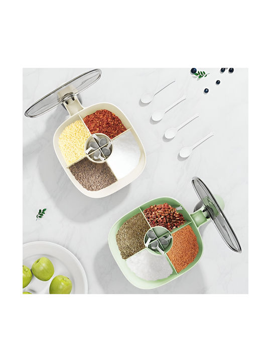 Alista Home Plastic Spice Organizer White