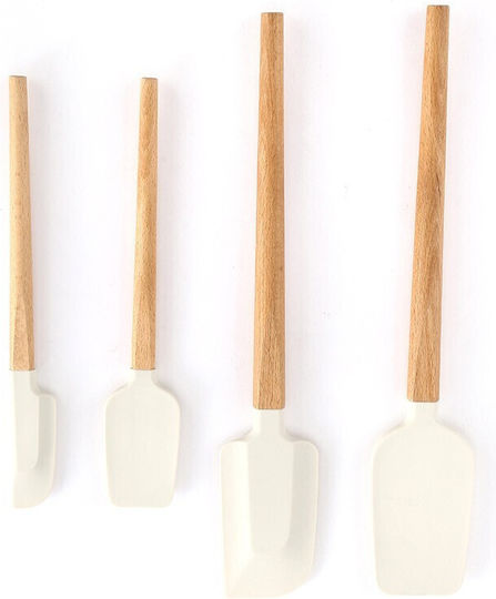 Alista Home Alista Home Kochgeschirr-Set aus Silikon 4 Stück Weiß Alista Home Alista Home Kochgeschirr-Set aus Silikon 4 Stück Weiß