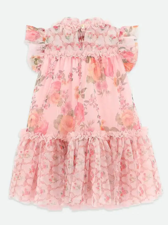 Mädchenkleid Blumenfee Rosa