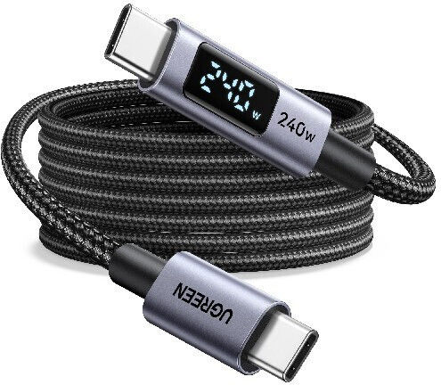 Ugreen L530 USB 2.0 Cable USB-C male - USB-C 240W PD Μαύρο 2m 65867