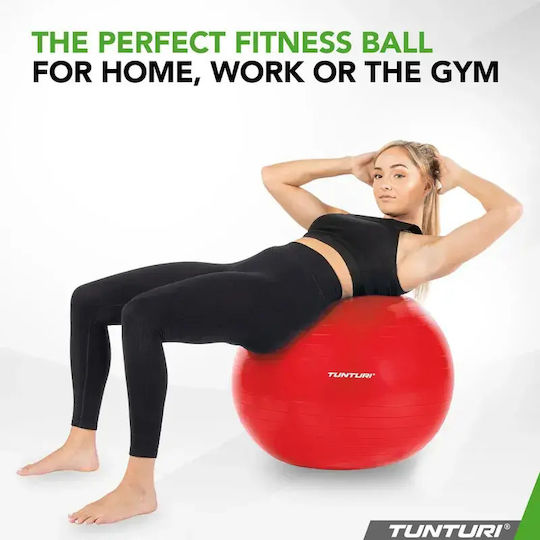 Tunturi Μπάλα Pilates 55cm 0.752kg σε Κόκκινο Χρώμα