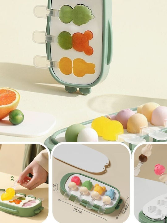 Alista Home Formă Pentru Tăvi și Tăvi Pentru Copt Înghețată / Ice Lolly Din Silicon 21x12.8x3cm