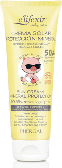 E'lifexir Elifexir Mineral Protection SPF50 Waterproof Protecție Solară Pentru Copii Emulsie Pentru Față 100ml