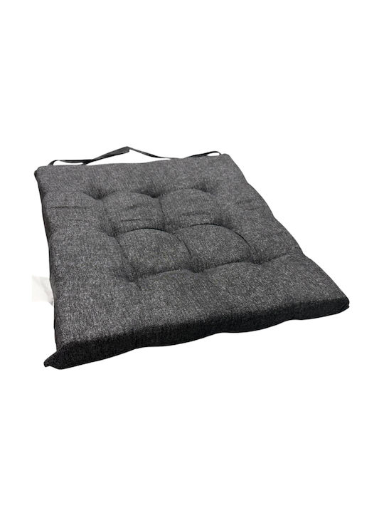 Mega Bazaar Garden Chair Cushion Black Two-tone 40x40cm