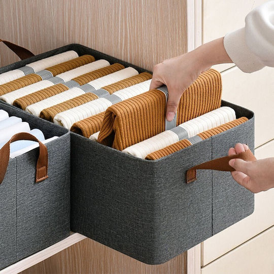 Alista Home Fabric Gray Storage Basket 50lt