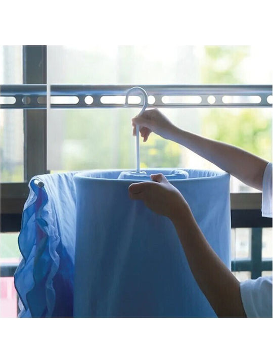 Alista Home Uscătoare Rufe Pandantiv Inox Albă cu Lungimea Suportului de Uscare a Hainelor 2m