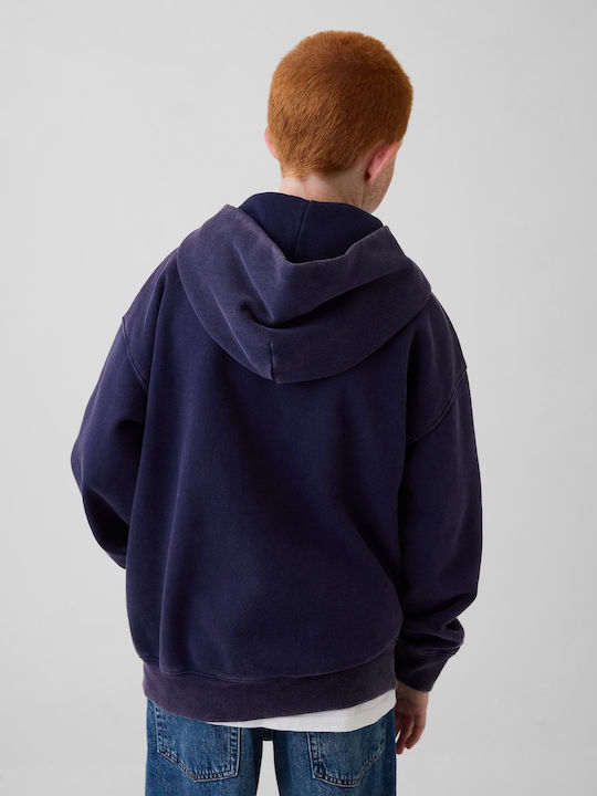 Kids Sweatshirt Jacket with Hood and Pockets Dark Night Arch