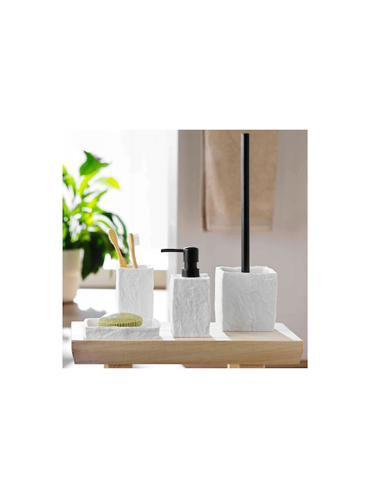 Douceur d'Intérieur Soap Dish Made of White Resin 3574388022512