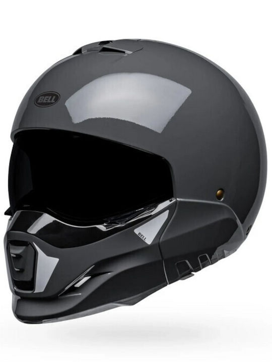 Bell Broozer Duplet Nardo Gray Motorcycle Helmet Modular ECE 22.06 1350gr