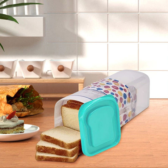 Alista Home Ψωμιέρα με Καπάκι Πλαστική Πράσινη 34x13x13cm
