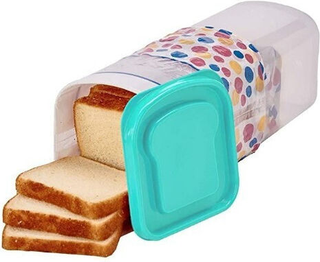 Alista Home Ψωμιέρα με Καπάκι Πλαστική Πράσινη 34x13x13cm
