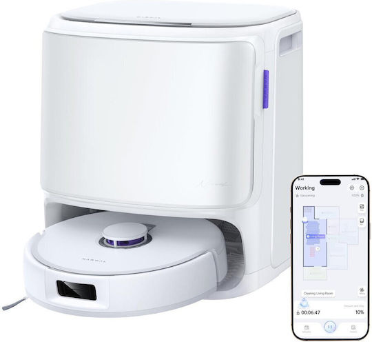 Narwal Freo X10 PRO Aspirator Robot cu Cartografiere Laser și Putere de Aspirație 11000Pa Albă