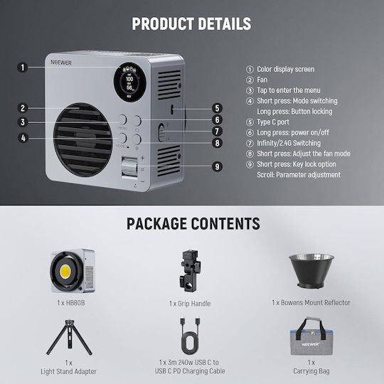Neewer Video Light 80W 10105848