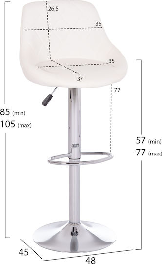 Σκαμπό Μπαρ Rose 48x45x105εκ. Σκαμπό Μπαρ Rose 48x45x105εκ.