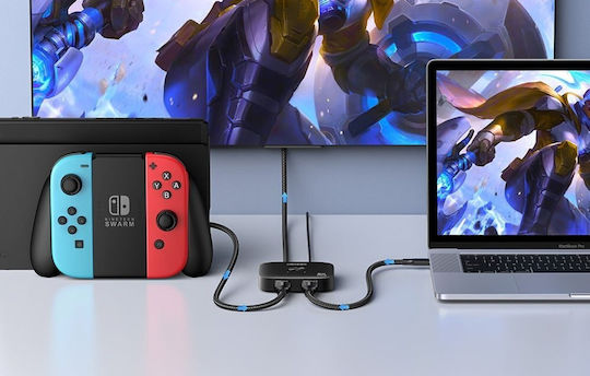 8k 60hz Ultra Hd 2in1 Hdmi Switch Black