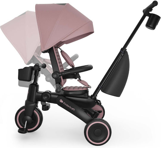 Kinderkraft Jazz 3 Convertible with Parental Handle 5 in 1 for 9 Months Pink