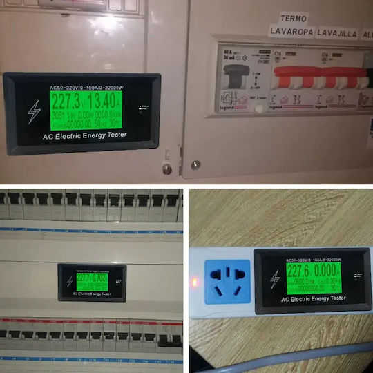 Stromzähler Mit App-Anbindung AC 50-320V 100A 3000W