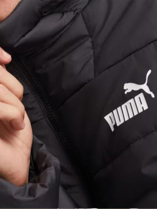 Essentials+ Мъжко Яке Puffer Водоустойчиво И Ветроустойчиво Черно