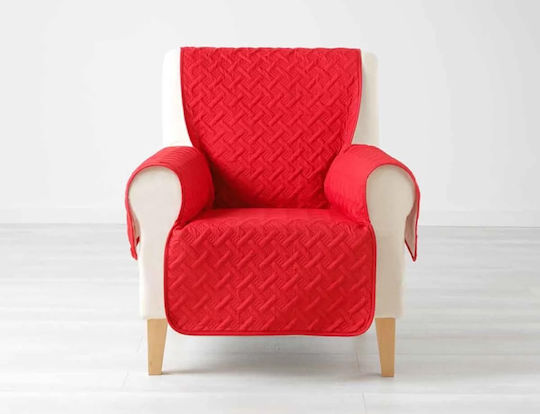 Douceur d'Intérieur Elastische Abdeckung Sessel Lounge Rot 165x179cm