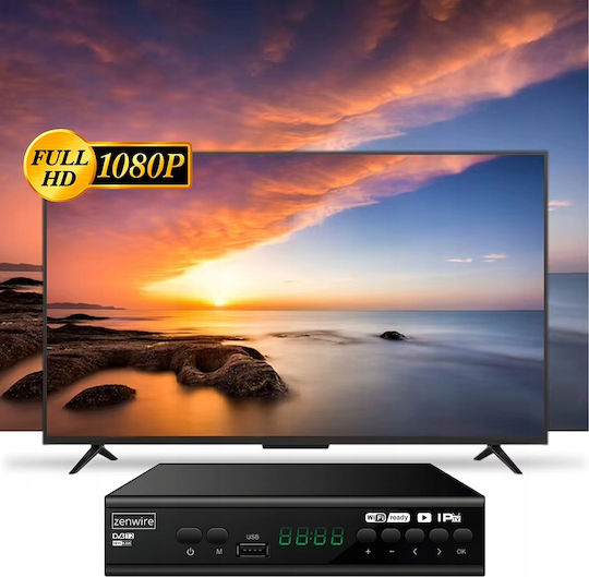 Tuner Satellite Decoder Dvb-t2 Hevc H.265 Full Hd Terrestrial Tv Usb Zenwire Dvb-t2 001