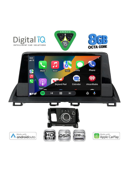 Digital IQ Car Audio System for Mazda CX-4 2014 with Touch Screen 9" Digital IQ BXF 7386_CPAA Bluetooth USB Wi-Fi GPS Apple CarPlay Android Auto