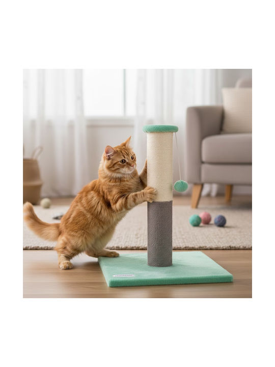 Cat Scratching Post Green 40x40x60cm