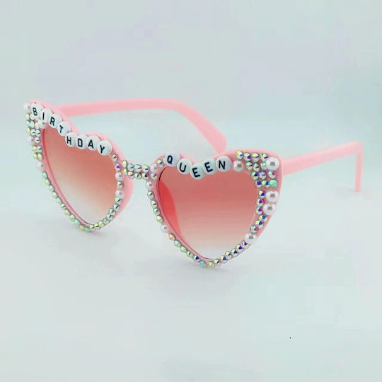 Ochelari Decorativi Alista Home Zi De Naștere Regină Model Diamante Aniversări Fabricat Buc 15.3 X 5.7 X 14.5 Cm Roz