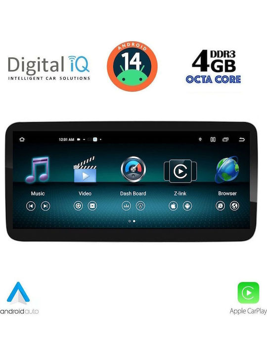 Digital IQ Auto-Audiosystem 2016-2018 Bluetooth USB Eingebautes Wi-Fi GPS Apple CarPlay Android Auto mit Touchscreen 10.25 Zoll