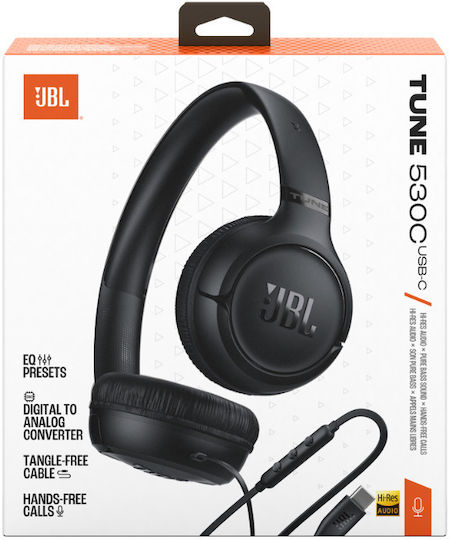 JBL Tune 530C Ενσύρματα On Ear Ακουστικά Μαύρα