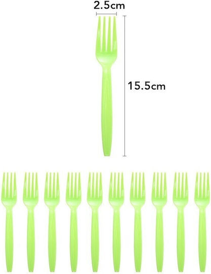 Alista Home Party Forks In Multiple Colours 10 Pieces