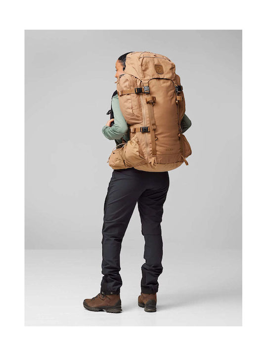 Fjallraven Kajka Ορειβατικό Σακίδιο 55lt Αδιάβροχο Μαύρο Trekking
