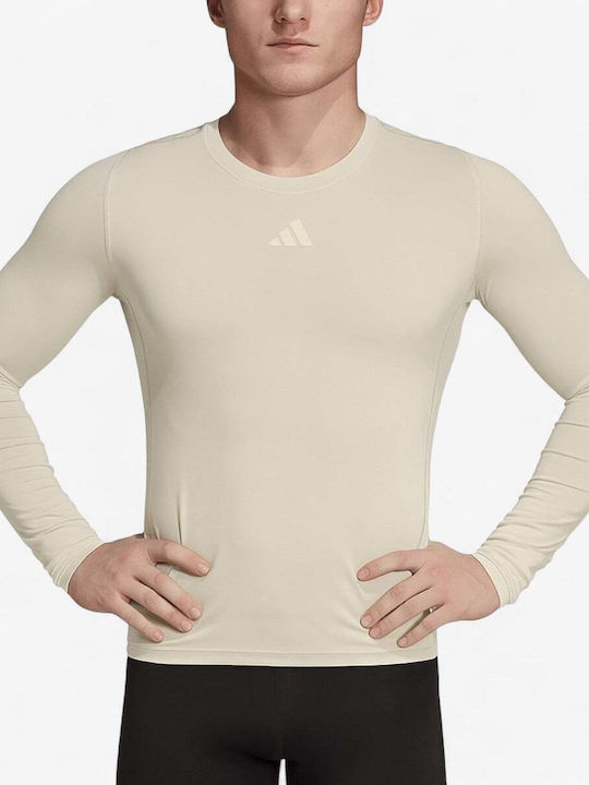 adidas Tech-fit Ισοθερμικό Παντελόνι Μπεζ