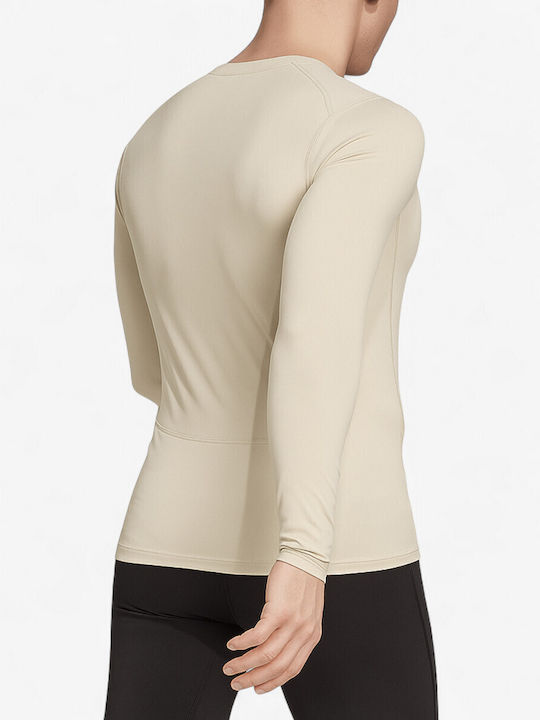 adidas Tech-fit Ανδρικό Ισοθερμικό Παντελόνι Μπεζ