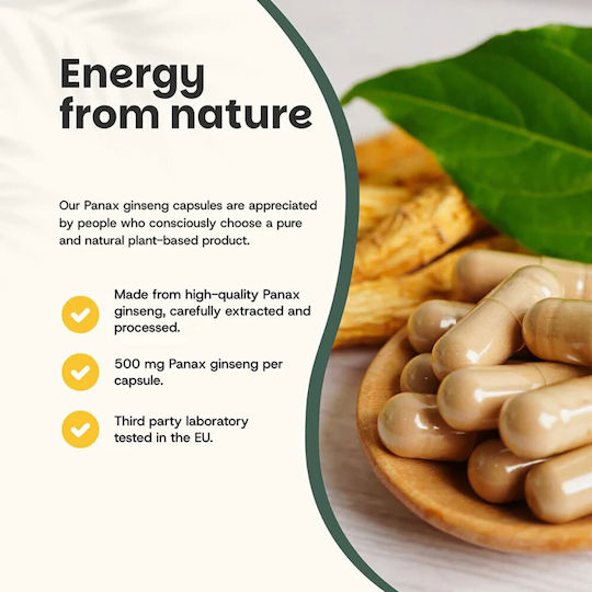 Cupplement Panax Ginseng Extract 500mg 60 κάψουλες