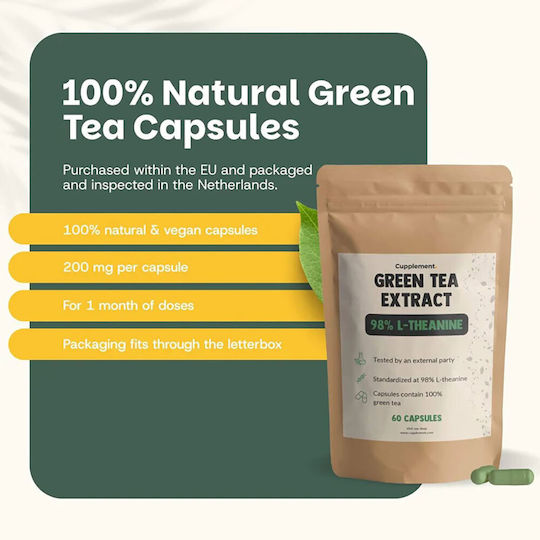 Cupplement Green Tea Extract 500mg 60 κάψουλες