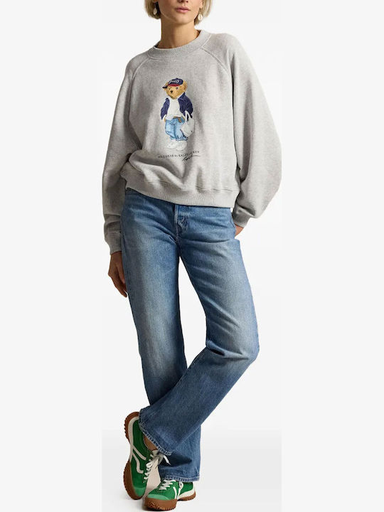 Women's Cotton Crewneck Grey Blouse