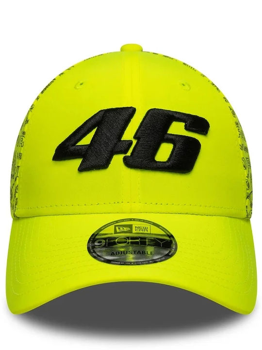 Vr46 All Over Print Bright Yellow 9forty Cap Vr46 All Over Print Bright Yellow 9forty Cap