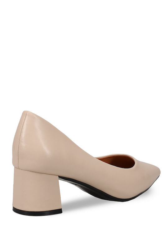 Pointed Toe Heels Beige