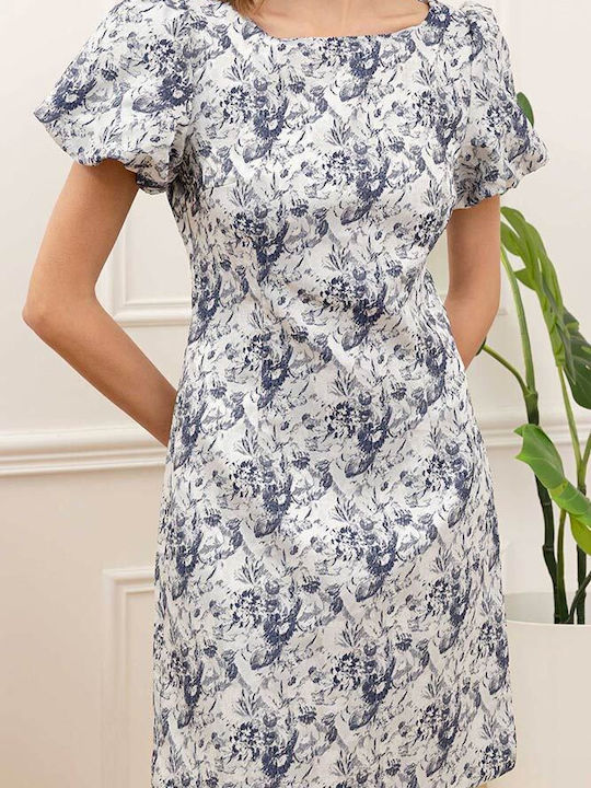 Summer Mini Dress Blue/White