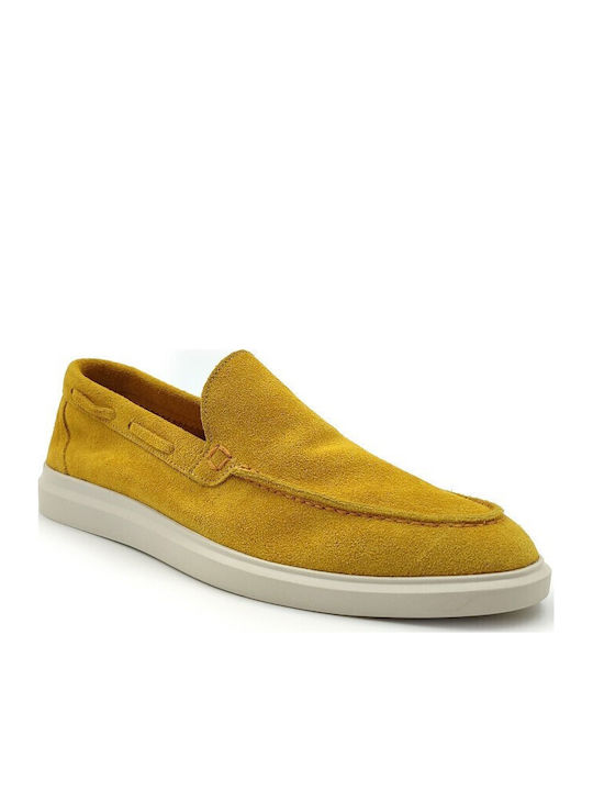 Loafers Dama Din Piele Galbeni
