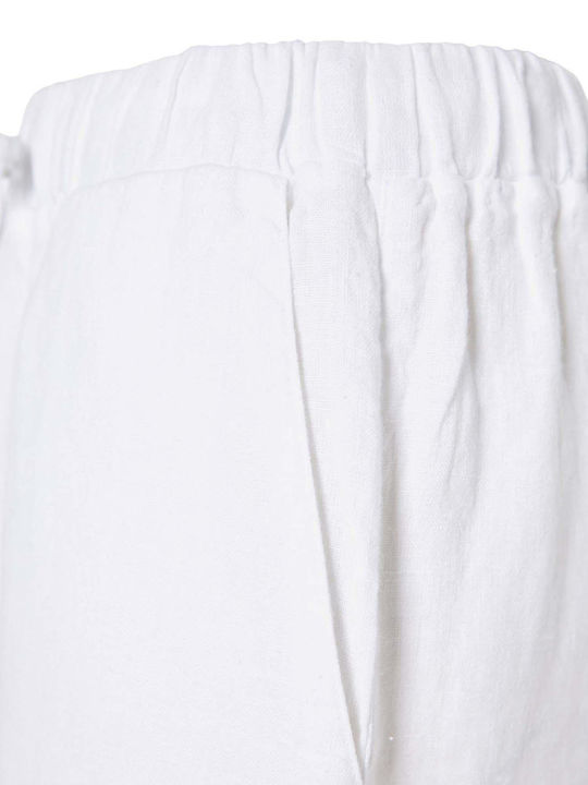 Damen Leinenhose Weiß